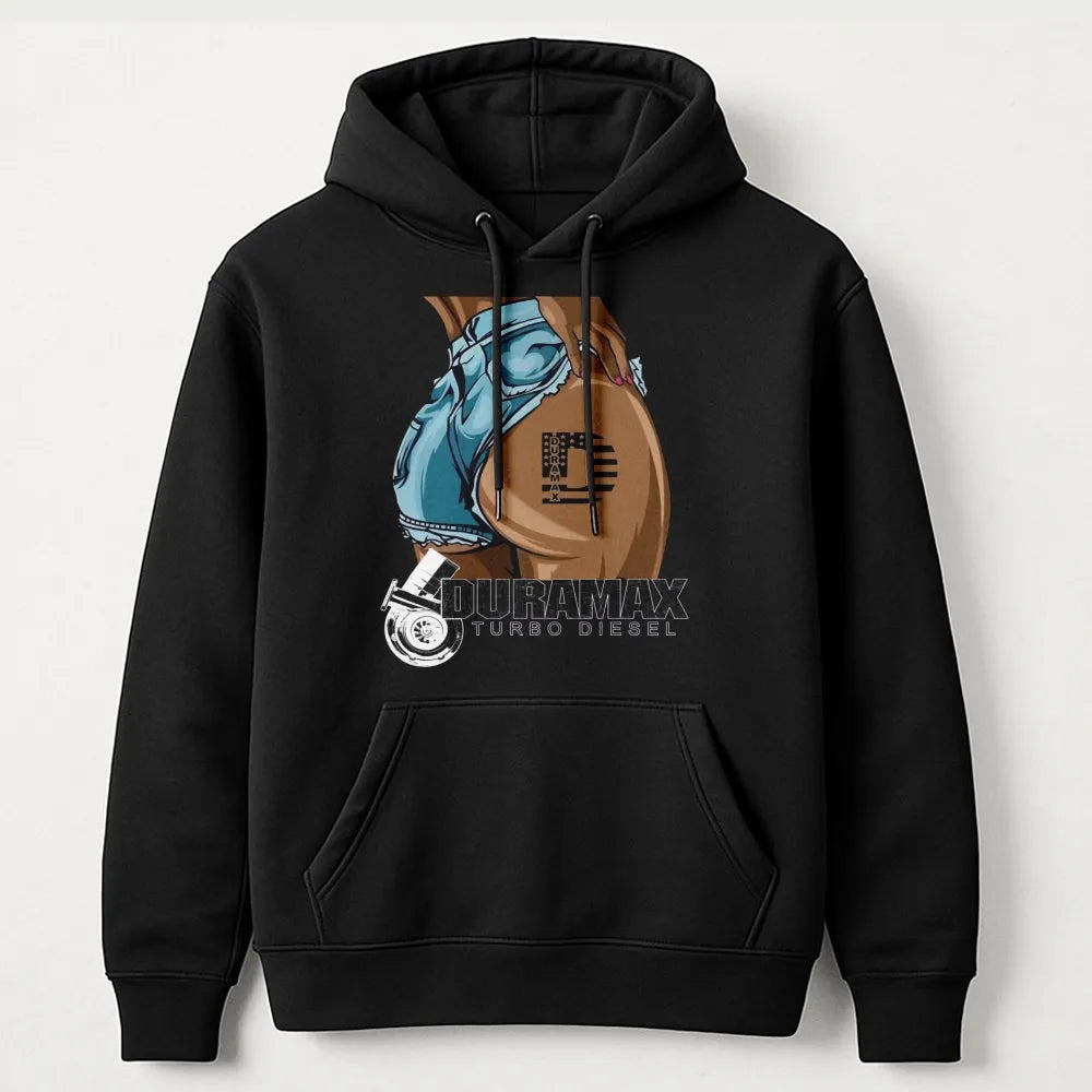 Duramax Turbo Diesel Hoodie | Graphic Truck Enthusiast Sweatshirt | Premium Cotton-Poly Blend | Perfect Gift for Diesel Mecha