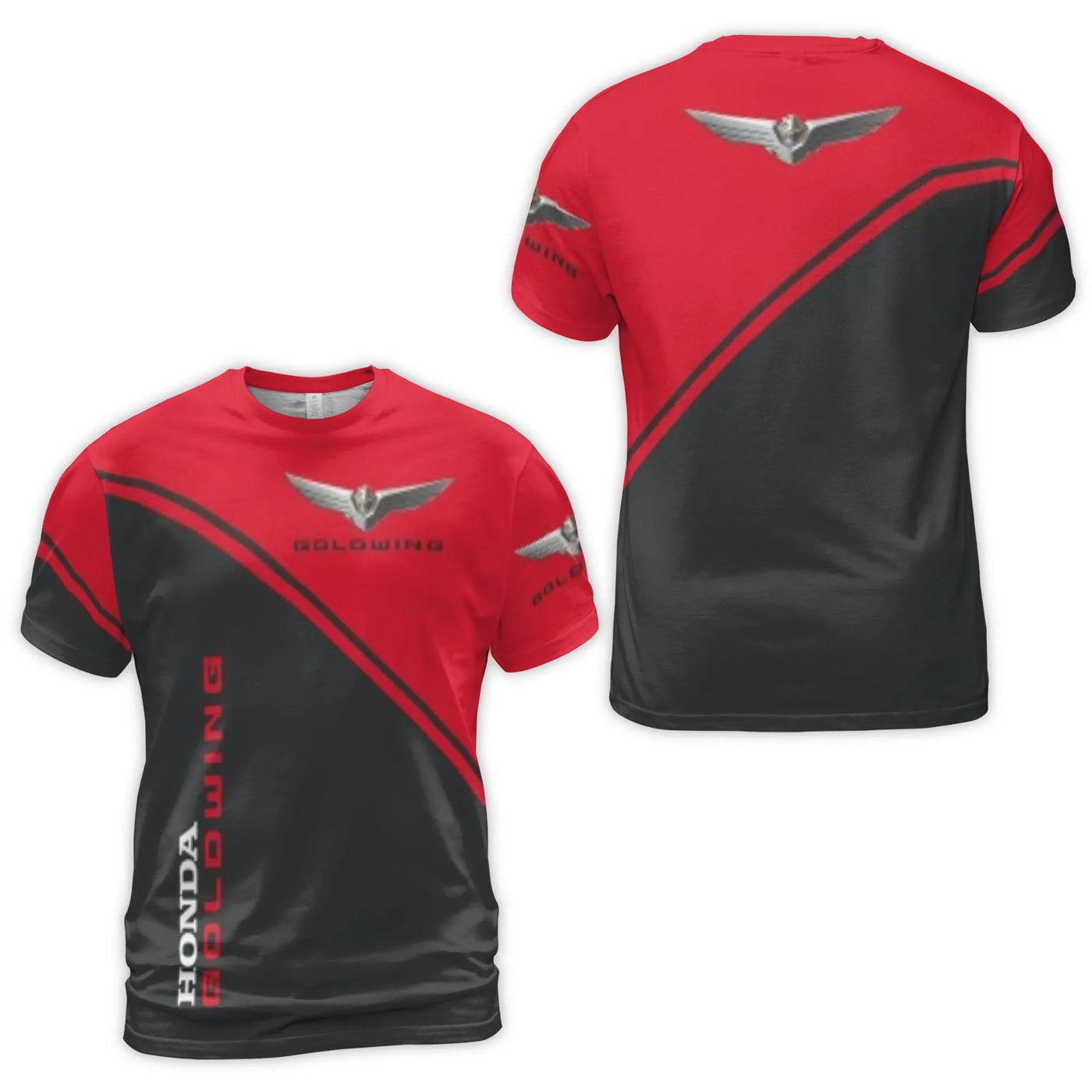 Honda Goldwing T-Shirt | 3D All-Over Print Motorcycle Graphic | Premium Polyester Jersey | Biker Enthusiast Gift for Him