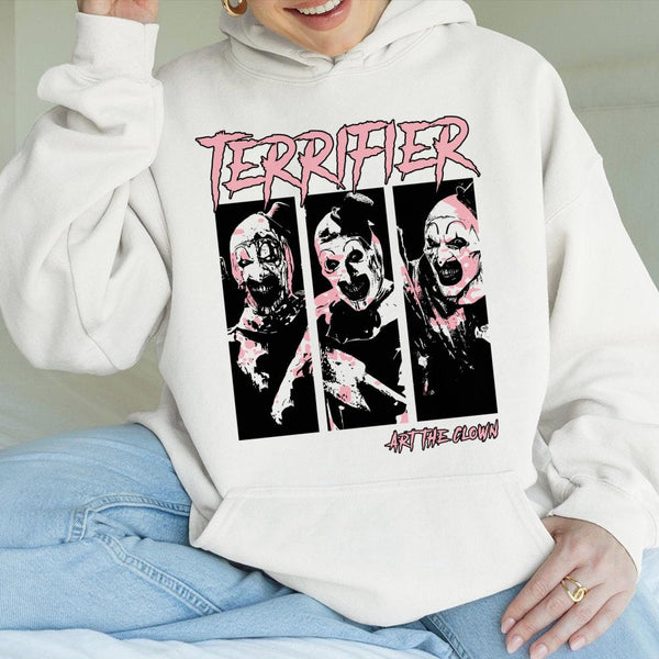 Terrifier Hoodie | Art The Clown Horror Movie Graphic | Premium Cotton Blend | Unisex Gift for Horror Fans and Slasher Movie 