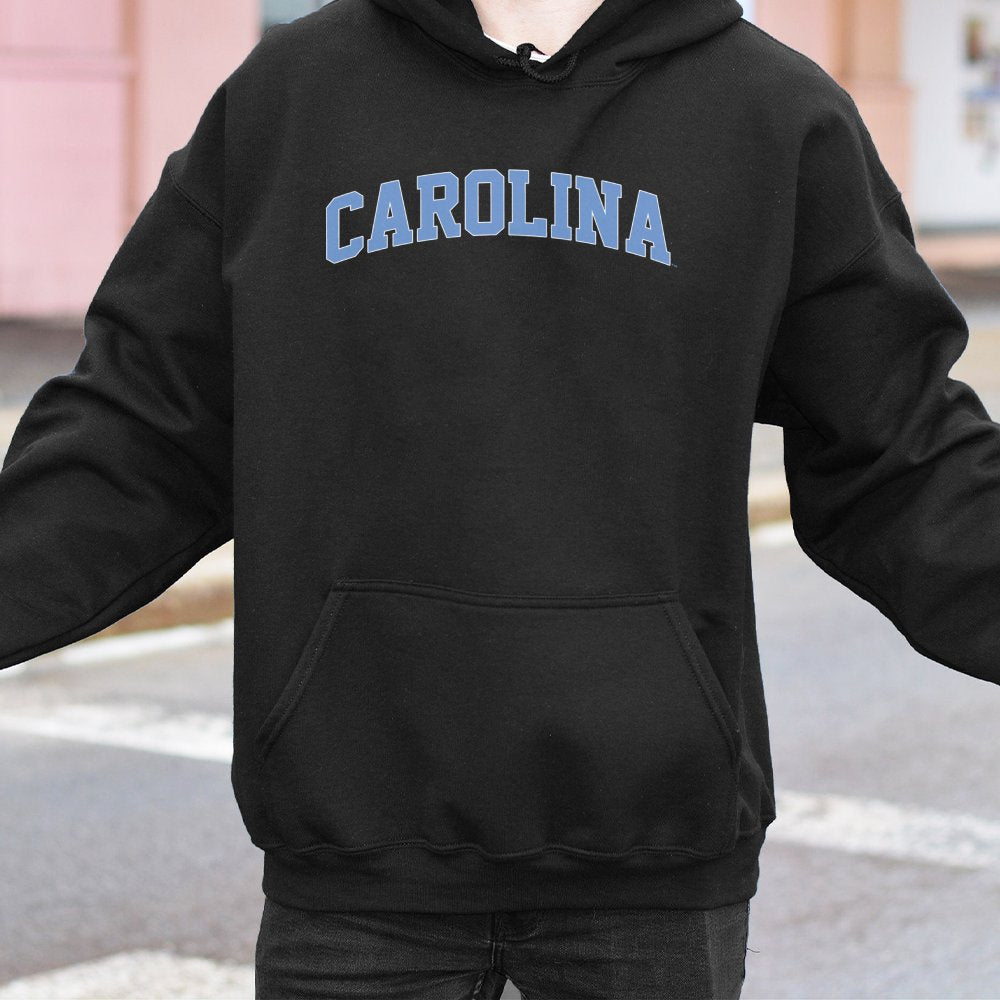 Carolina Arch Logo Hoodie | Collegiate Style Graphic Sweatshirt | Cotton-Polyester Premium Blend | Unisex Gift for College St