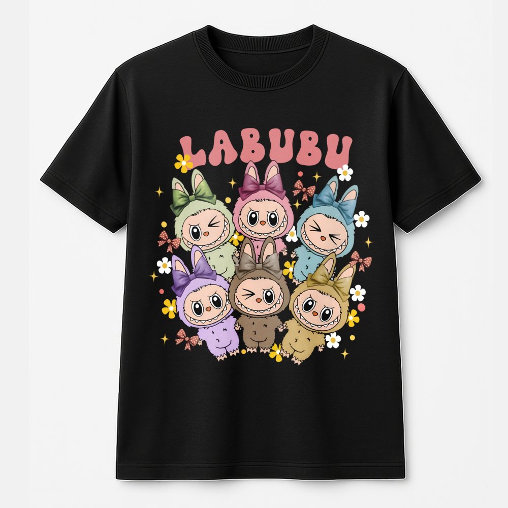 Labubu Character Graphic T-Shirt | Cute Monster Art Print | 100% Cotton Premium Tee | Trendy Kawaii Fashion Gift For Fans