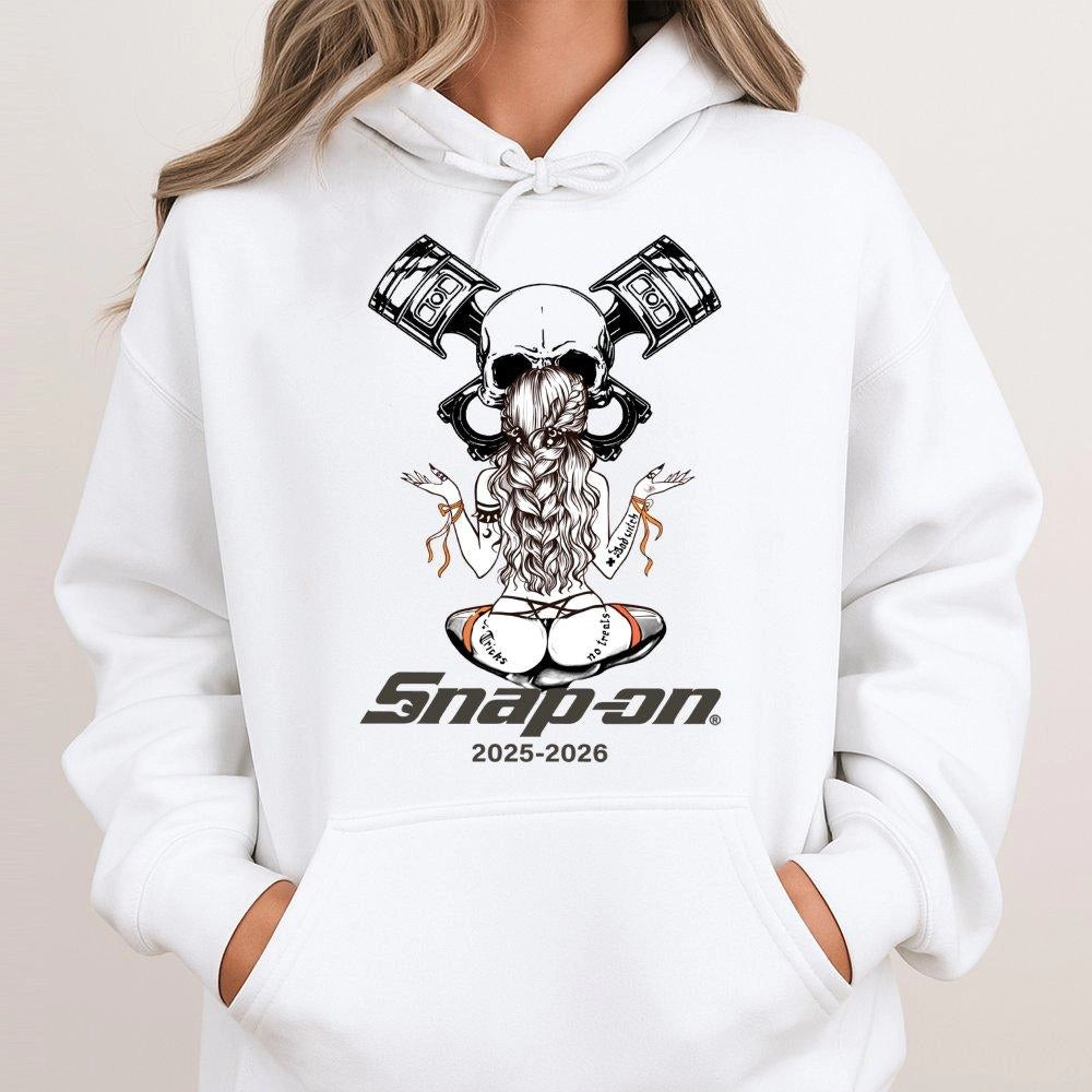 Mechanic Hoodie | Skull and Piston Graphic | Premium Cotton Blend | Gift for Car Enthusiasts and Gearheads