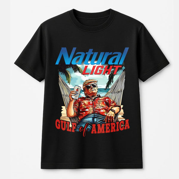 Trump Gulf of America T-Shirt | Patriotic Graphic Beach Design | 100% Soft Cotton Tee | Funny Gift for Supporters