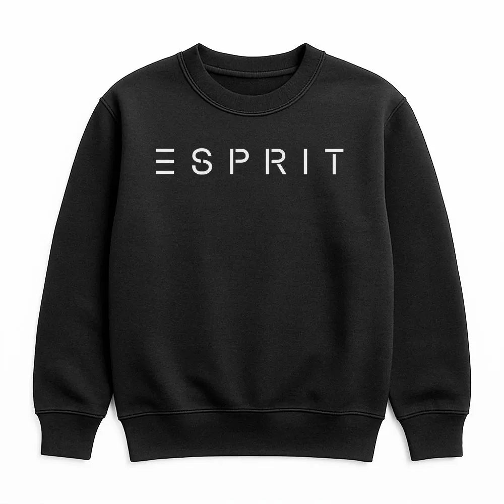 Esprit Logo Sweatshirt | Minimalist Graphic Pullover | Soft Cotton Blend Premium Quality | Unisex Casual Crewneck Gift for Me