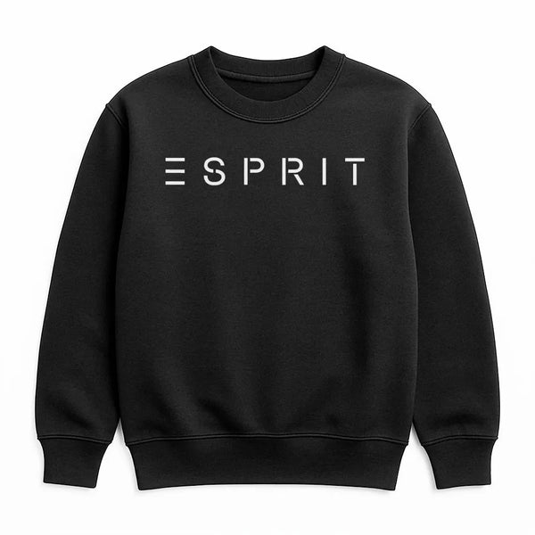 Esprit Logo Sweatshirt | Minimalist Graphic Pullover | Soft Cotton Blend Premium Quality | Unisex Casual Crewneck Gift for Me