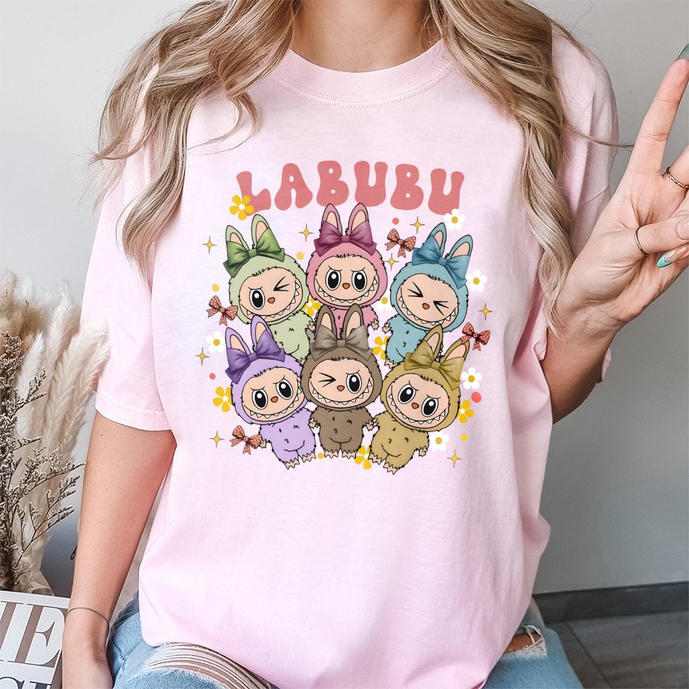 Labubu Character Graphic T-Shirt | Cute Monster Art Print | 100% Cotton Premium Tee | Trendy Kawaii Fashion Gift For Fans