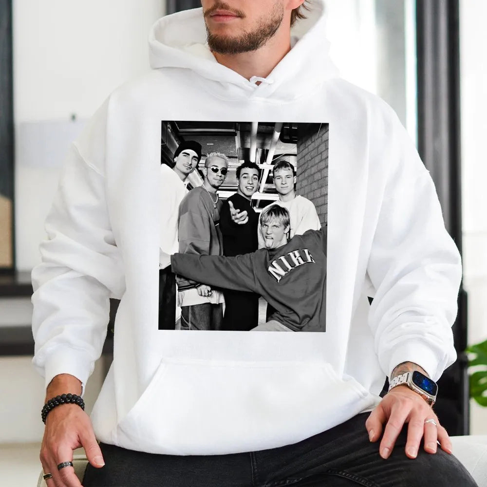 Backstreet Boys Hoodie | 90s Music Fan Graphic Apparel | Premium Cotton Blend | Nostalgic Boy Band Concert Gift for Men and W