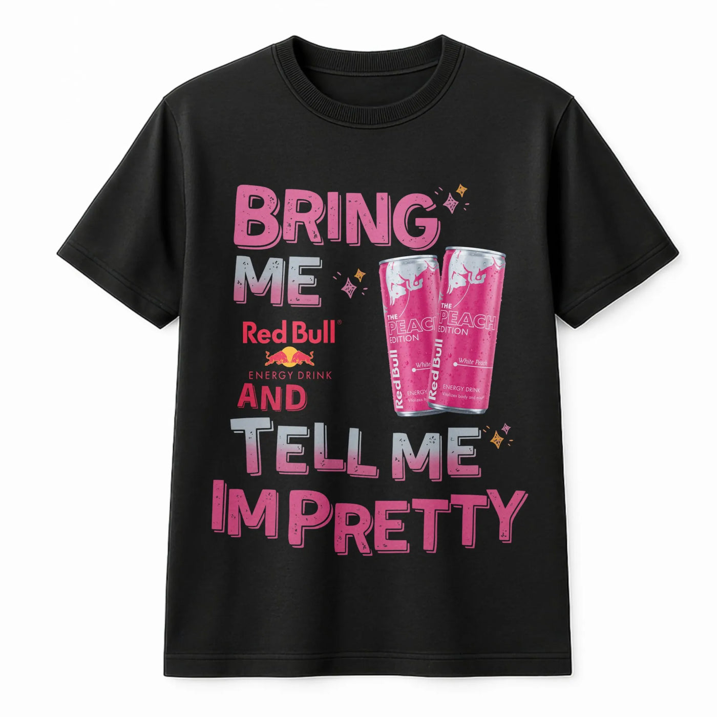 Energy Drink Graphic T-Shirt | Funny Sarcastic Quote | Premium Soft Cotton Tee | Unisex Gift for Caffeine Lovers and Students