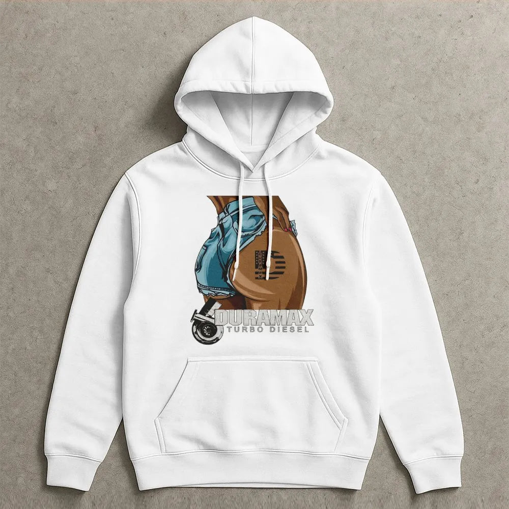 Duramax Turbo Diesel Hoodie | Graphic Truck Enthusiast Sweatshirt | Premium Cotton-Poly Blend | Perfect Gift for Diesel Mecha