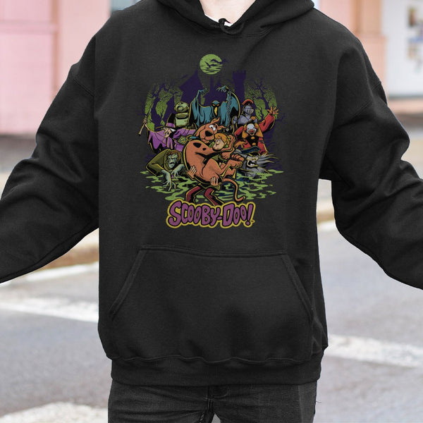 Scooby-Doo Halloween Hoodie | Retro Cartoon Ghost Design | Premium Cotton Blend Pullover | Unisex Gift for 90s Nostalgia Fans