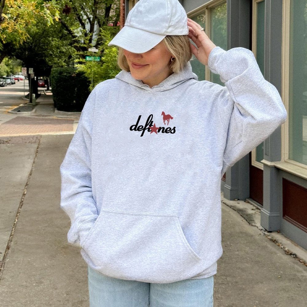 Alternative Rock Music Hoodie | Iconic White Pony Graphic Design | Premium Cotton-Poly Blend | Comfortable Band Merchandise G