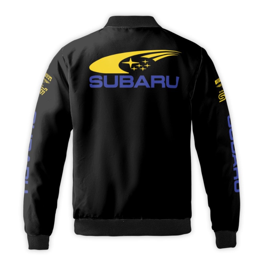 Subaru STI Bomber Jacket | Rally Racing Motorsport Streetwear | Durable Nylon Windbreaker | Premium JDM Gift For Car Enthusia