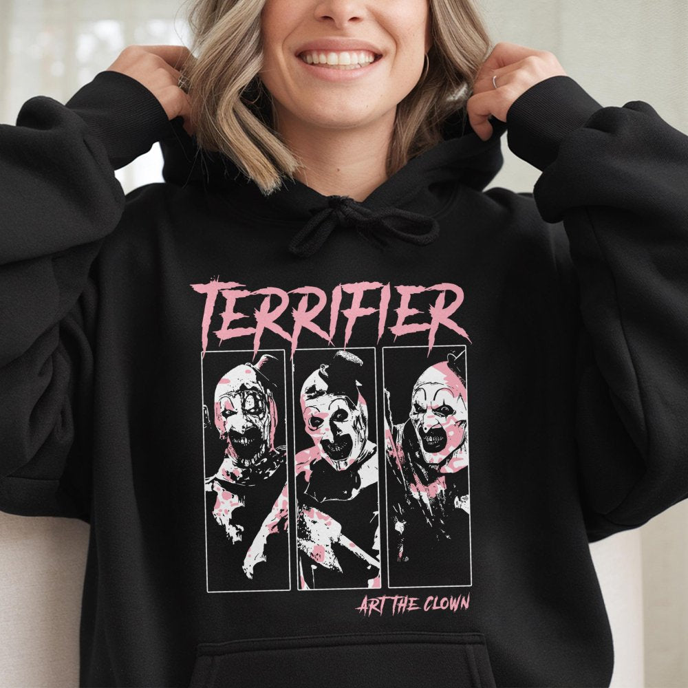 Terrifier Hoodie | Art The Clown Horror Movie Graphic | Premium Cotton Blend | Unisex Gift for Horror Fans and Slasher Movie 