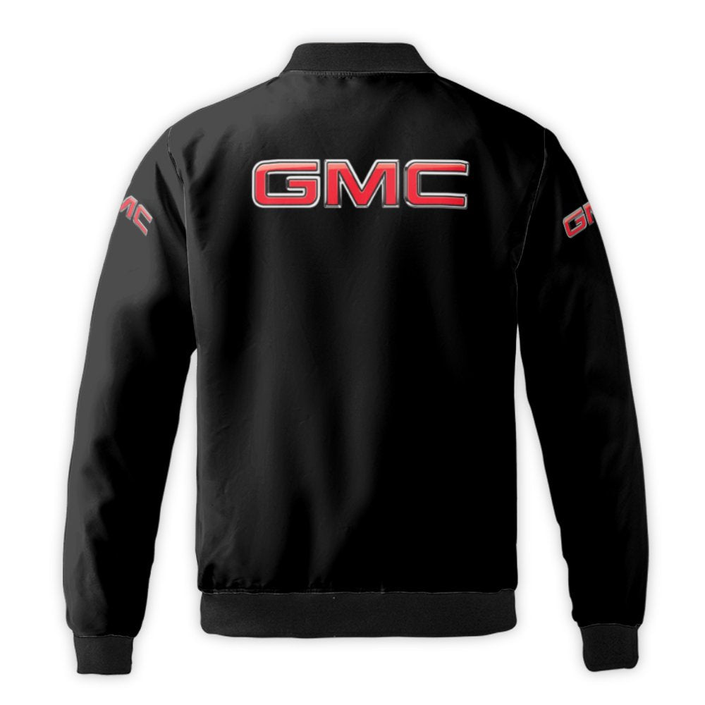 GMC Bomber Jacket | Professional Automotive Streetwear | Durable Nylon Shell & Quilted Lining | Premium Gift for Truck Enthus