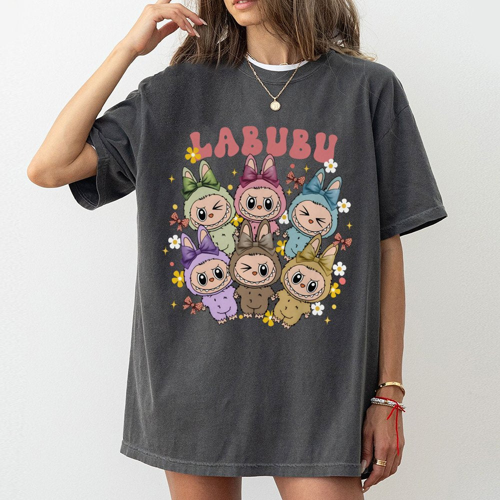 Labubu Character Graphic T-Shirt | Cute Monster Art Print | 100% Cotton Premium Tee | Trendy Kawaii Fashion Gift For Fans