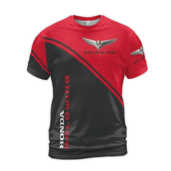 Honda Goldwing T-Shirt | 3D All-Over Print Motorcycle Graphic | Premium Polyester Jersey | Biker Enthusiast Gift for Him