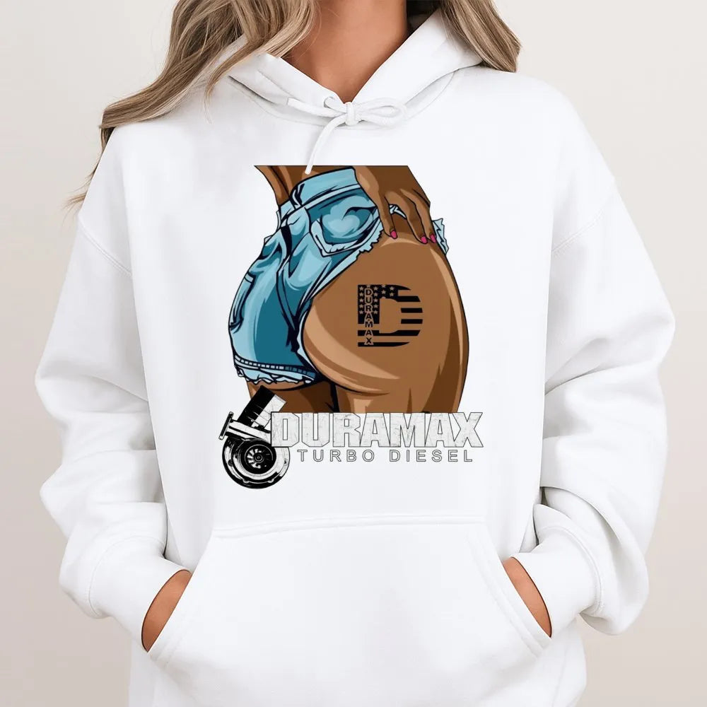 Duramax Turbo Diesel Hoodie | Graphic Truck Enthusiast Sweatshirt | Premium Cotton-Poly Blend | Perfect Gift for Diesel Mecha