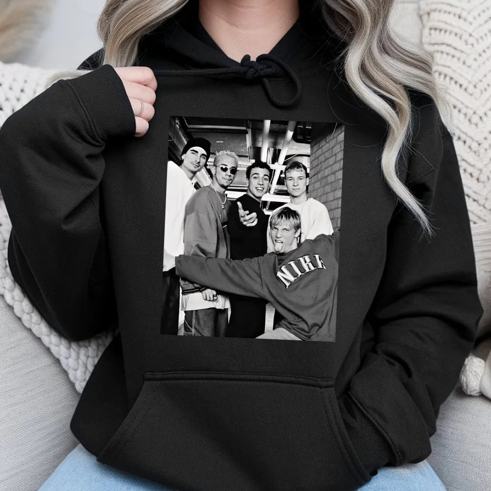 Backstreet Boys Hoodie | 90s Music Fan Graphic Apparel | Premium Cotton Blend | Nostalgic Boy Band Concert Gift for Men and W