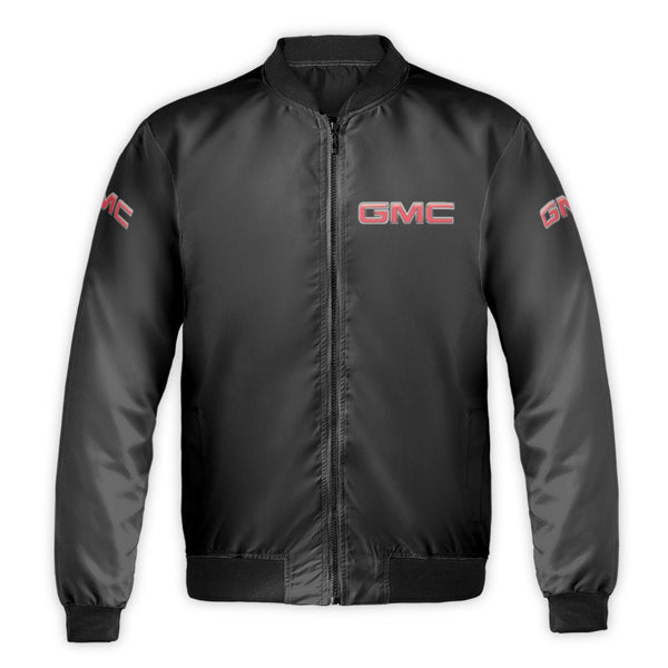 GMC Bomber Jacket | Professional Automotive Streetwear | Durable Nylon Shell & Quilted Lining | Premium Gift for Truck Enthus