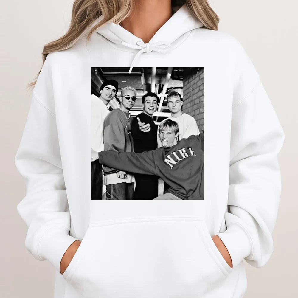 Backstreet Boys Hoodie | 90s Music Fan Graphic Apparel | Premium Cotton Blend | Nostalgic Boy Band Concert Gift for Men and W